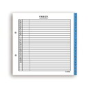 【送料無料】(まとめ) ライオン事務器 ファイル用インデックスABC見出し 縦221×横215(+12) mm 2穴 22枚組 136-90 1組[×20セット...