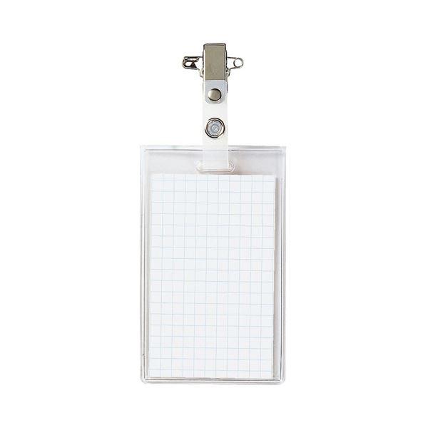 【送料無料】コクヨ タッグ名札(ソフトケース・脱落防止タイプ) 名刺・IDカード用 360度回転クリップ タテ型 ナフ-51 1セット(50個) おすすめ 人気...