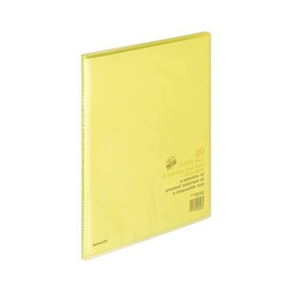 【送料無料】(まとめ) コクヨ クリヤーブック(キャリーオール) 固定式 A4ワイド 20ポケット 背幅11mm 黄 ラ-3Y 1セット(10冊) [×3セット]　おすすめ 人気 安い 激安 格安 おしゃれ 誕生日 プレゼント ギフト 引越し 新生活 ホワイトデー