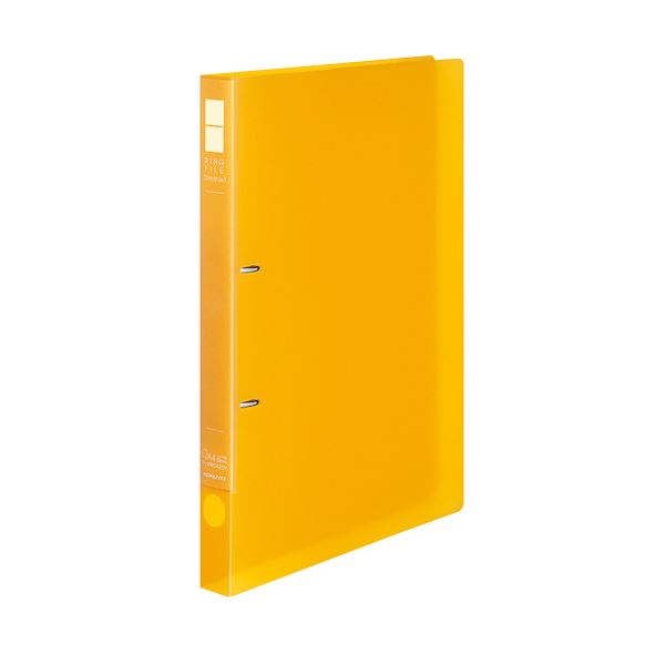 【送料無料】(まとめ) コクヨ リングファイル(スリムスタイル) クリアカラー A4タテ 2穴 180枚収容 背幅27mm 黄 フ-URFC420Y 1冊[×3...