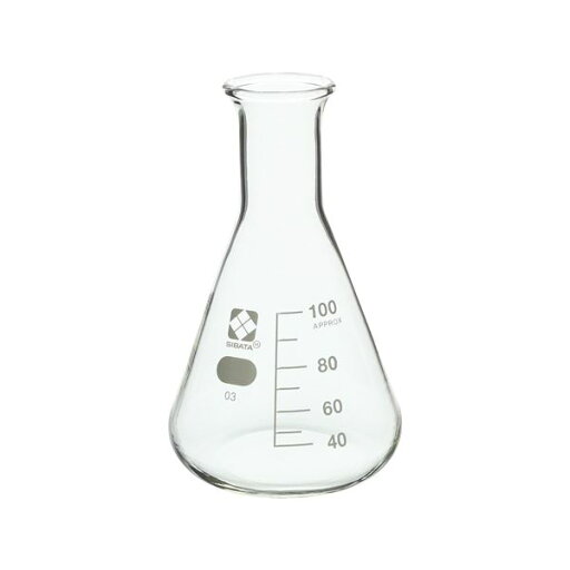 【おすすめ・人気】三角フラスコ 目安目盛付 100mL 10入 【010530-100A】|安い 激安 格安 【おすすめ・人気】三角フラスコ 目安目盛付 100mL 10入 【010530-100A】|安い 激安 格安