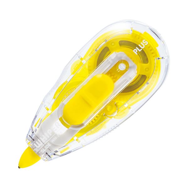 【送料無料】(まとめ) プラス 修正テープ ホワイパースライド本体 10個 6mm イエロー[×10セット]　おすすめ 人気 安い 激安 格安 おしゃれ 誕生日 プレゼント ギフト 引越し 新生活 ホワイトデー