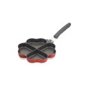 【送料無料】フライパン 調理器具 約幅19.2×奥行36.7×高さ7cm レッド ガス火 IH対応 四葉のフライパン キッチン 台所 店舗 お店【送料無料】おすすめ 人気 安い 激安 格安 おしゃれ 誕生日 プレゼント ギフト 引越し 新生活 ホワイトデー