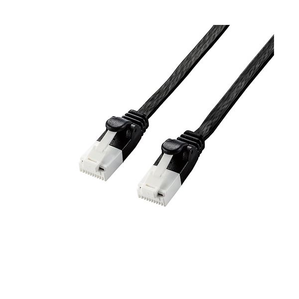 ̵[5ĥå] 쥳 LAN֥/CAT6A/ޤɻ/եå/5.0m/֥å LD-GFAT/BK50X5 ͵ ...