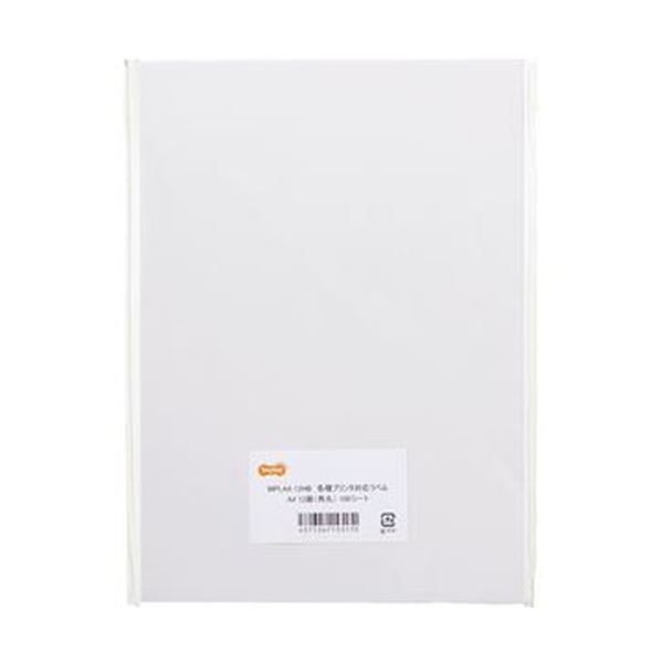 【送料無料】(まとめ) TANOSEE 各種プリンタ対応ラベルA4 12面標準 83.8×42.3mm 四辺余白付 角丸 1冊(100シート) [×10セット] おすすめ 人気 安い 激安 格安 おしゃれ 誕生日 プレゼント ギフト 引越し 新生活 ホワイトデー