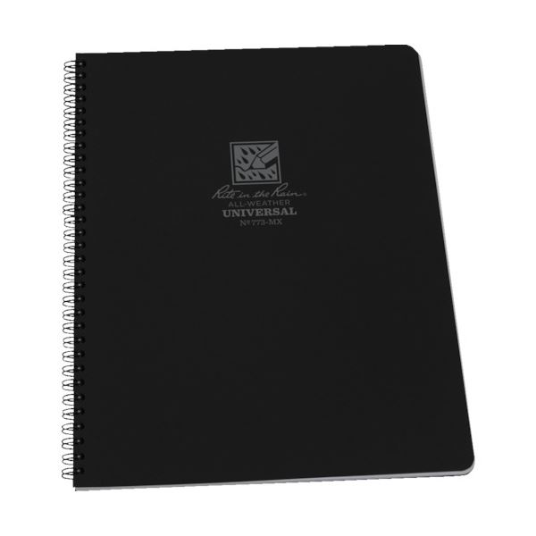 【送料無料】ライトインザレインスパイラルノートブック ユニバーサル ブラック 773-MX 1冊 おすすめ 人気 安い 激安 格安 おしゃれ 誕生日 プレゼント...