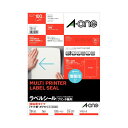 【送料無料】(まとめ) エーワン ラベルシール(プリンター兼用) 強粘着タイプ マット紙・ホワイト A4 ノーカット 28416 1冊(100シート) [×5セ...