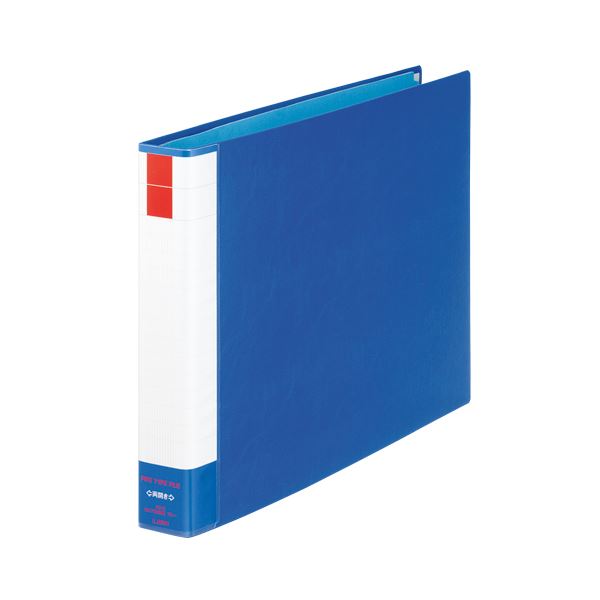 【送料無料】(まとめ) ライオン事務器 パイプ式ファイル(環境) 両開き A3ヨコ 300枚収容 30mmとじ 背幅51mm ブルー No.7302RK 1冊[...