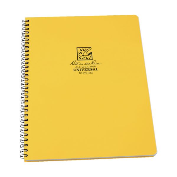 【送料無料】ライトインザレインスパイラルノートブック ユニバーサル イエロー 373-MX 1冊 おすすめ 人気 安い 激安 格安 おしゃれ 誕生日 プレゼント...