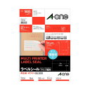 【送料無料】(まとめ) エーワン ラベルシール(プリンター兼用) 再生紙・ホワイト A4 18面 70×42.3mm 上下余白付 31336 1冊(100シート...