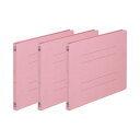 【送料無料】(まとめ) TANOSEE フラットファイル(ノンステープルタイプ) A4ヨコ 150枚収容 背幅18mm ピンク 1パック(3冊) [×30セット...