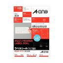 【送料無料】(まとめ) エーワン ラベルシール(プリンター兼用) 再生紙・ホワイト A4 14面 86.4×38.1mm 四辺余白付 31316 1冊(100シ...
