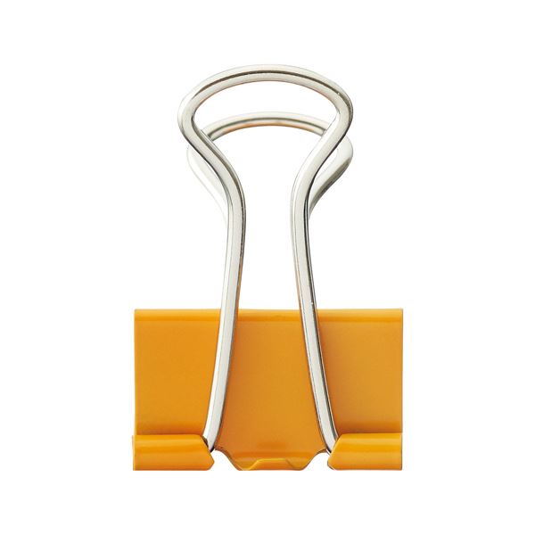 【送料無料】(まとめ) TANOSEE ダブルクリップ 小 口幅19mm オレンジ 1箱(10個) [×100セット]　おすすめ 人気 安い 激安 格安 おしゃれ 誕生日 プレゼント ギフト 引越し 新生活