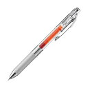 【送料無料】(まとめ) ぺんてる ゲルインクボールペン ノック式エナージェル インフリー 0.5mm オレンジ(軸色:クリア) BLN75TL-F 1セット(1...