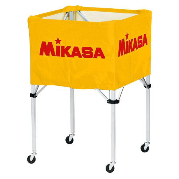 【おすすめ・人気】MIKASA（ミカサ）器具 ボールカゴ 箱型・大（フレーム・幕体・キャリーケース3点セット） イエロー 【BCSPH】|安い 激安 格安