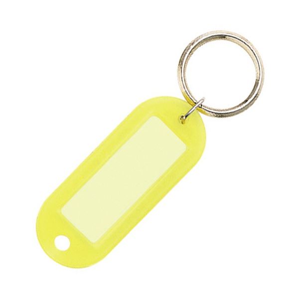【送料無料】コクヨ キーホルダー型名札両面表示用・大 黄 ナフ-210Y 1セット(50個) おすすめ 人気 安い 激安 格安 おしゃれ 誕生日 プレゼント ギ...