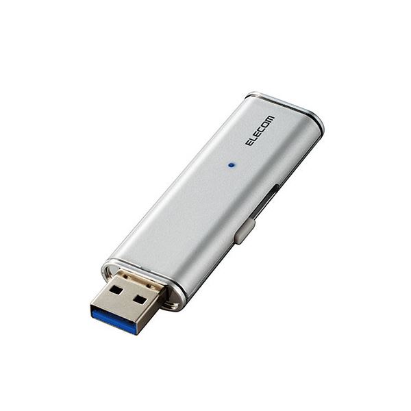 エレコムSSD1TB外付けポータブル超小型USB3.2(Gen1)対応シルバーESD-EMN1000GSVR