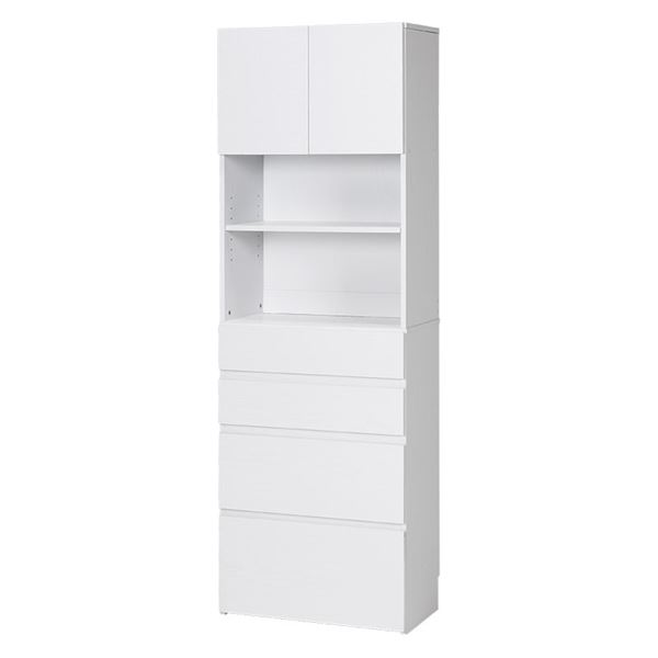 【送料無料】ハイタイプすき間収納 約幅59cm ホワイト 組立品 おすすめ 人気 安い 激安 格安 おしゃれ 誕生日 プレゼント ギフト 引越し 新生活 ホワイ...