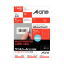 【送料無料】(まとめ) エーワン ラベルシール(プリンター兼用) マット紙・ホワイト A4判 44面 48.3×25.4mm 四辺余白付 31516 1冊(10...