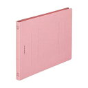 【送料無料】(まとめ) ライオン事務器 フラットファイル(環境) 樹脂押え具 B5ヨコ 150枚収容 背幅18mm ピンク A-526KB5E 1冊[×100セ...