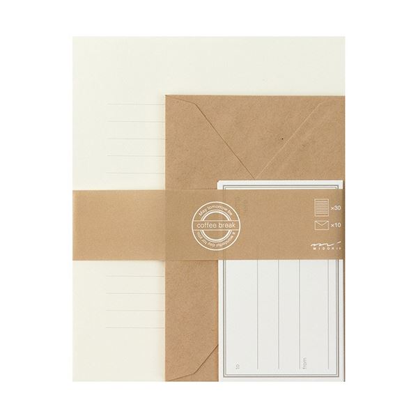 【送料無料】ミドリ CB レターセット 茶 86300006 1セット(5パック) おすすめ 人気 安い 激安 格安 おしゃれ 誕生日 プレゼント ギフト 引越...