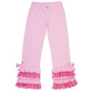 ラッフルバッツ Ruffle Butts 【送料無料】フリフリ パンツ ピンク 女の子 フリル付 パンツ/長ズボン 5才6才 《Pink Fancy Flare Pants》 rufflebutts