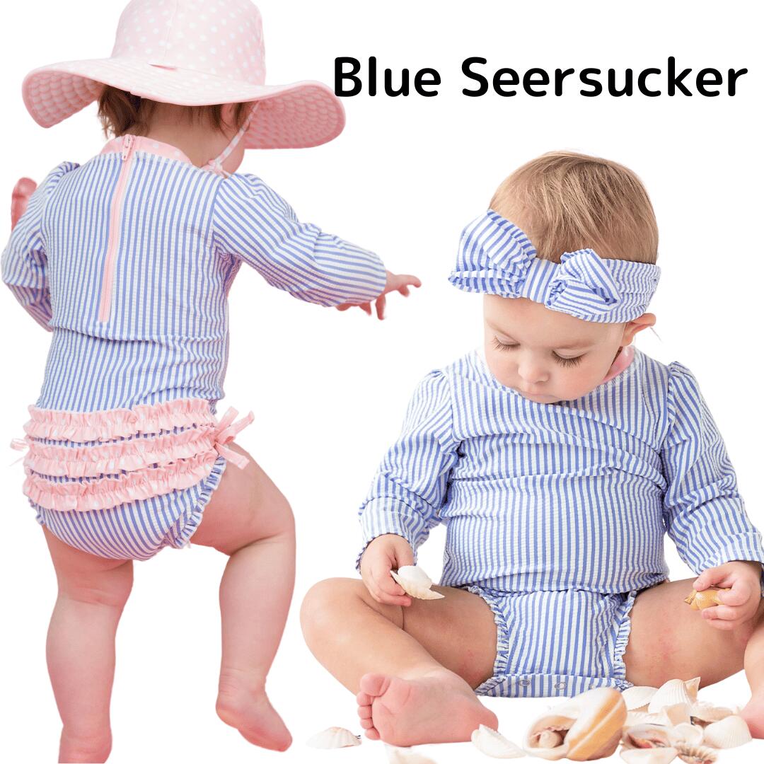 ラッフルバッツ Ruffle Butts 水着 長袖 ラッシュガード ワンピース スイムウェア ...