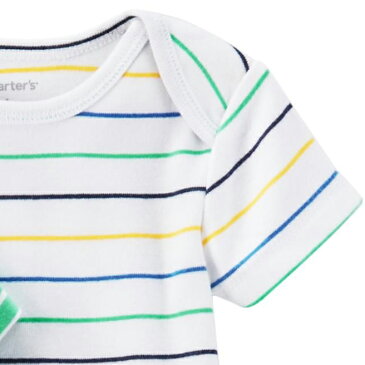 カーターズ 半袖ボディスーツ　半袖Tシャツ パンツ Carter's 3点セットアップ 男の子 正規品 モンスター グリーン【6m9m12m18m24m】