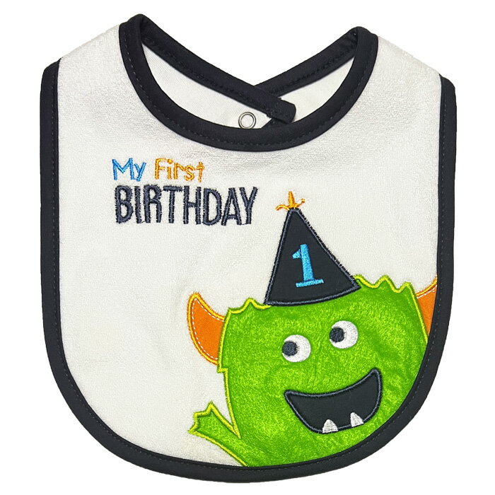 カーターズ Carter's大判 よだれかけ スタイ スナップ留め 初めての お誕生日 My First BIRTHDAY ベビー服
