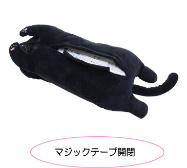 【10/4(日)まで★5%クーポン】 ノアファミリー ティッシュカバー ケース たまちゃんぬいぐるみネコ型 ネコマニア 吊りヒモ付き ブラック 薄型ボックス対応(猫 雑貨 小物 グッズ ねこ ネコ 猫柄 猫雑貨 猫グッズ 女性 レディース かわいい おしゃれ ギフト包装無料)