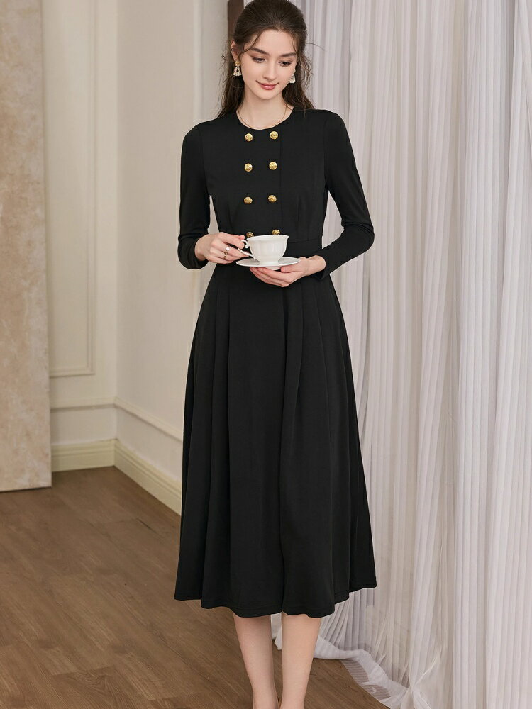 結婚式 親族 フォーマルドレス 50代 ワンピース 袖あり 40代 結婚式 ミセス 大きいサイズ フォーマルワンピース 60代 フォーマル パーティードレス マザーズドレス パーティー ロング丈 ミモレ丈 母親 ドレス クルージング 顔合わせ セレモニー 体型カバー 金ボタン 黒