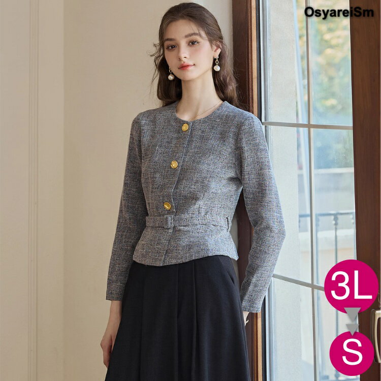 ジャケット レディース 入学式 ママ 母 フォーマル 入園式 ミセス 大きいサイズ フォーマルジャケット 春 秋 春夏 50代 40代 30代 60代 結婚式 お宮参り 顔合わせ 謝恩会 同窓会 セレモニー 母親 アウター シニア 大人 叔母 七五三 卒業式 卒園式 グレー ノーカラー