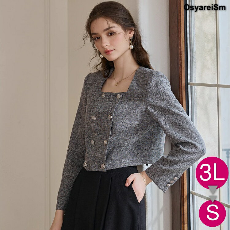 ジャケット レディース 入学式 ママ 母 フォーマル 入園式 ミセス 大きいサイズ フォーマルジャケット 春 秋 春夏 50代 40代 30代 60代 結婚式 お宮参り 顔合わせ 謝恩会 同窓会 セレモニー 母親 アウター シニア 大人 叔母 七五三 卒業式 卒園式 グレー ノーカラー