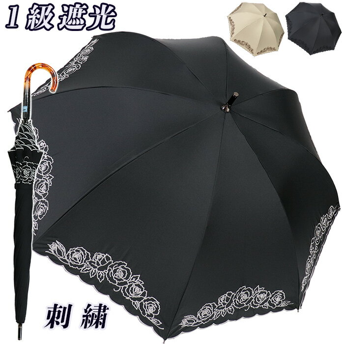 傘 日傘 晴雨兼用傘 長傘 完全遮光 レディース ショート傘 541206 UV防止 花柄 軽量 ロ