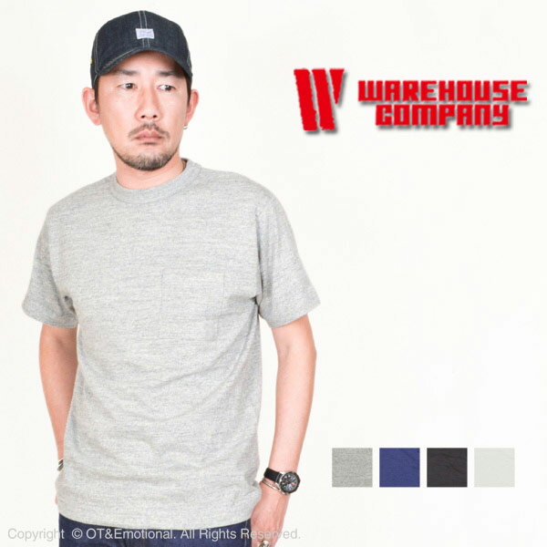 ウエアハウス（WAREHOUSE）Tシャツ 4601 ポケ付