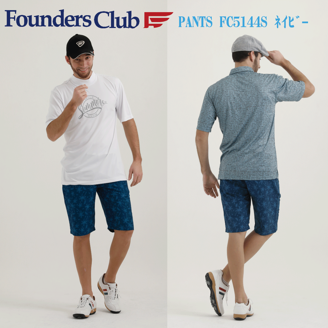 ゴルフウェア メンズ ハーフパンツ FoundersClub ファウンダース ファウンダースクラブ FC5144S おしゃれ 2021年春夏モデル