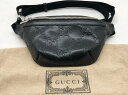 【送料無料】GUCCI(グッチ) GGエンボス ベルトバッグ ウエストバッグ / 658582 【中古】【007】