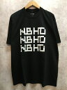 【送料無料】NEIGHBORHOOD NH.TEE SS-6 ネイバーフッド Tシャツ 23ss 231PCNH-ST06 BLACK【中古】【004】