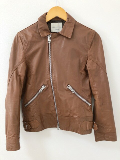 【送料無料】nano universe（ナノユニバース）NDC13LO359GL　ゴートレザー　シングルライダース　ジャケット【中古】【007】