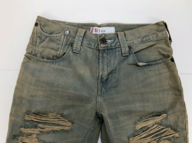 Levi's（リーバイス）EU511-0093　シンチバック　ダメージ加工　デニムパンツ【中古】【007】 3