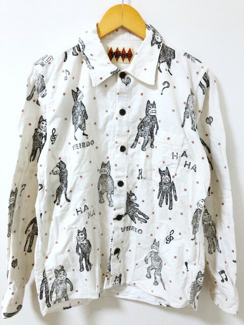 【送料無料】WEIRDO（ウィアード）WRD-16AW-14　FOLLIES L/S SHIRT　総柄　ネルシャツ【中古】【007】