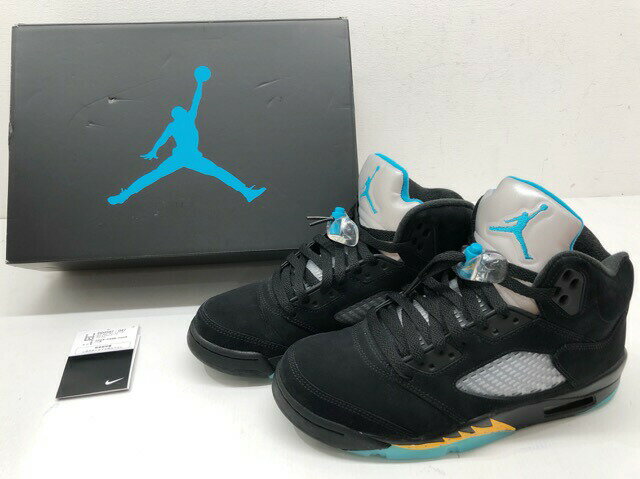 【送料無料】NIKE(ナイキ) AIR JORDAN 5 RETRO エア ジョーダン 5 レトロ AQUA アクア / DD0587-047 26.0cm 【中古】【007】