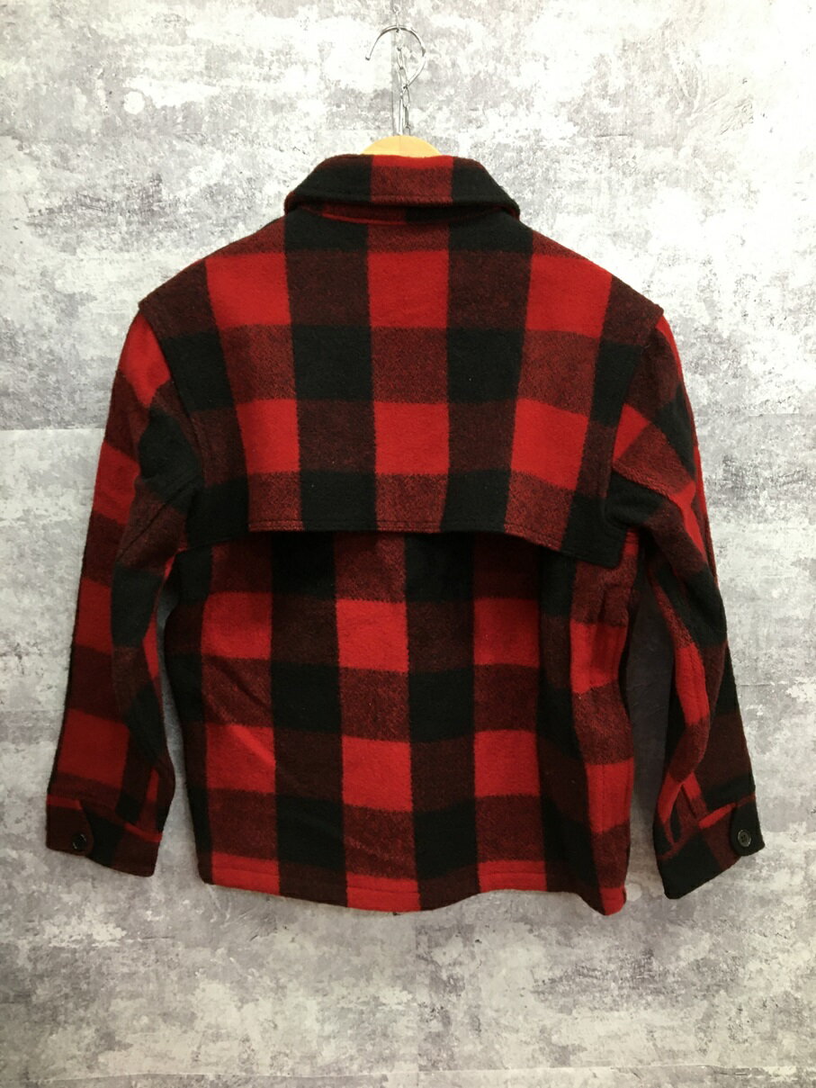【送料無料】Woolrich ウールリッチ バッファローチェック ウールスタッグジャケット 90s【中古】【004】