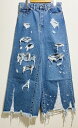 【送料無料】doublet ダブレット 23SS05PT213 DESTORYED DENIM PANTS デストロイ デニムパンツ【中古】【007】