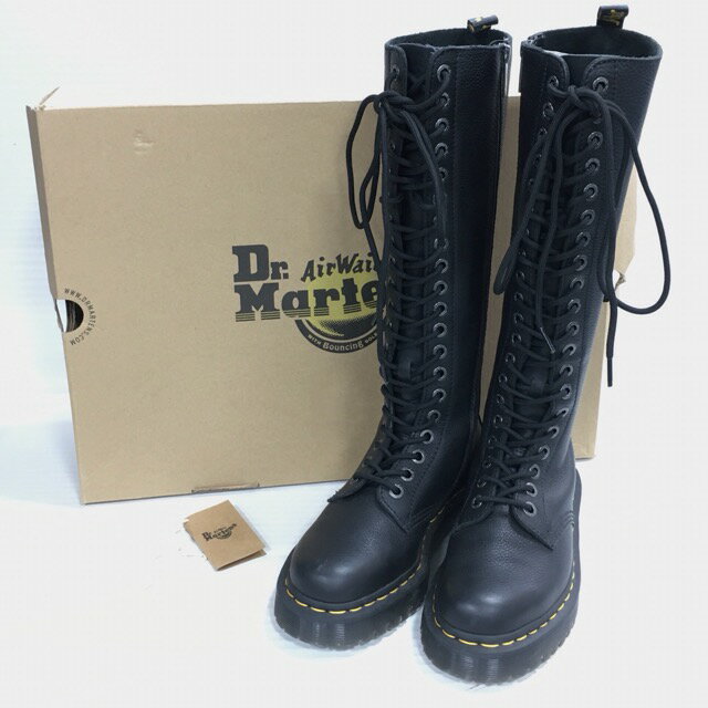 【送料無料】Dr.Martens 1B60 BEX 20 EYE BOOT 27016001 /ドクターマーチン 20ホール ブーツ　ロングブーツ　レディース　ブラック　size:UK4 約23cm 【中古】【006】