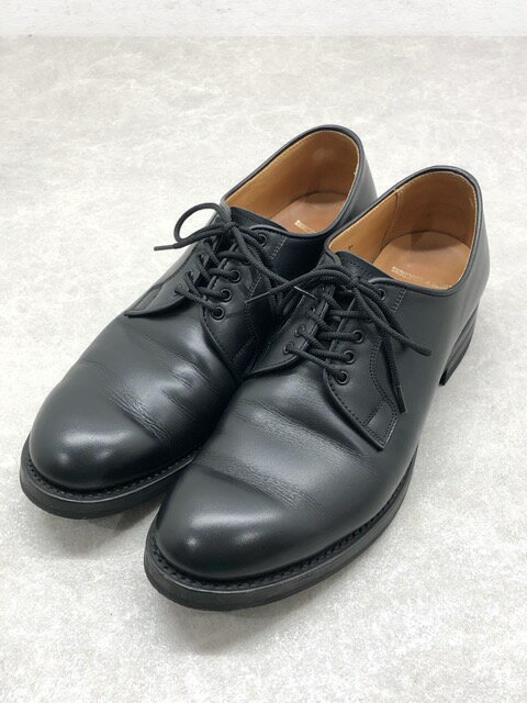 【送料無料】COOTIE(クーティー) CC-122 Raza Plain Toe Shoes プレーン トゥ シューズ サイズ 8 1/2 約27.5cm カーフスキン ブラック 【中古】【007】