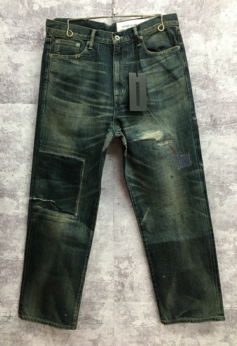 【送料無料】NEIGHBORHOOD SAVAGE DENIM DP BASIC PANTS 23AW INDIGO ネイバーフッド サベージデニム ベーシックパンツ【中古】【004】