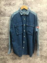 【送料無料】C.E CAVEMPT TWO COLOUR DENIM SHIRT 長袖デニムシャツ【中古】【004】