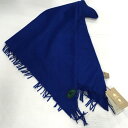 【送料無料】BURBERRY /バーバリー カシミヤ トライアングル マフラー 4076846　レディース　CADET BLUE　ブルー size:167×85cm【中古】【006】