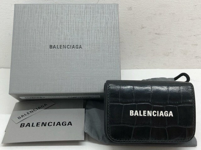 yzBALENCIAGA(oVAK) CASH MINI WALLET NR^ O܂z RpNgEHbg / 593813 yÁzy007z